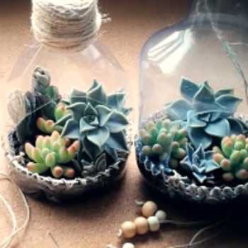 آموزش ساخت گلدان با بطری و وسایل بازیافتی