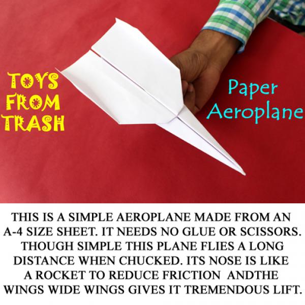 هواپیمای کاغذی.